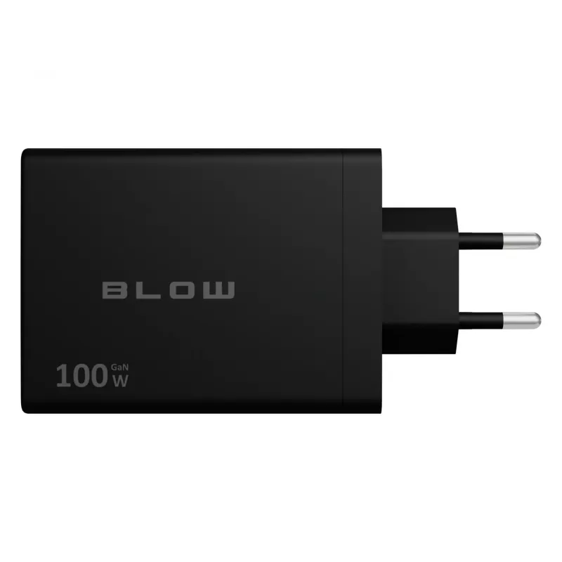 BLOW 4xUSB-C PD 100W GaN seinälaturi, musta