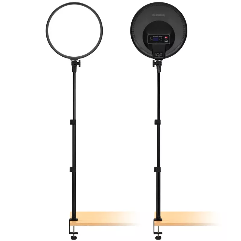 Streamplify GLOW LIGHT 14 Softlight, EU-virtakaapeli - musta