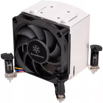 SilverStone Argon-sarja AR10-115XP - prosessorijäähdytin - (LGA1156-kanta, LGA1155-kanta, LGA1150-kanta, LGA1151-kanta) - alumiinia ja kuparia - 70 mm