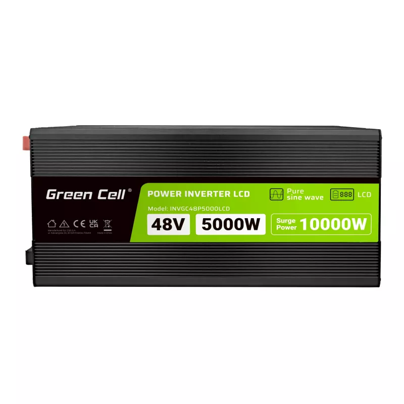 LCD-muunnin 48V 5000W/10000W puhdas sini aalto näytöllä