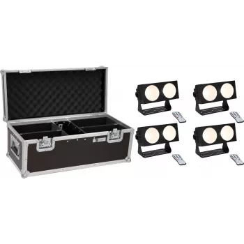 LED-valosetti EUROLITE CBB-2 COB WW 4× kantolaukulla