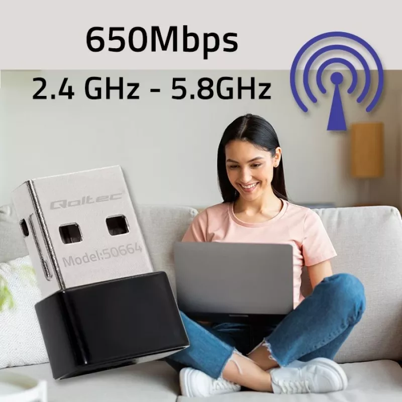 Ultra-nopea langaton mini-USB-WLAN-adapteri