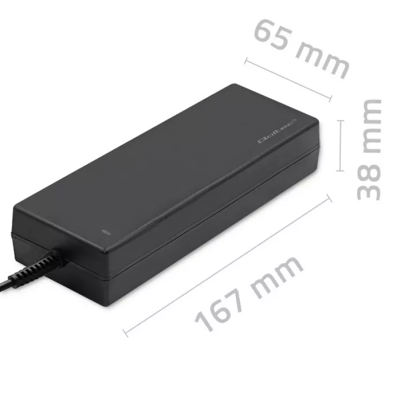 Qoltec 120W pöytävirtalähde | 12V | 10A | 5,5*2,5 | + virtajohto