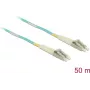 Kuitupatchkaapeli DELOCK 80151 MMF OM3 50 m 2x LC - 2x LC aqua värinen täysduplex