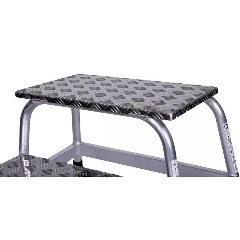 Askeltikas Krause 805027, alumiini 2 askelmaa, enimmäiskuorma 150 kg, 680 mm pituus, 41 cm korkeus