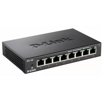 D-Link DES-108 musta