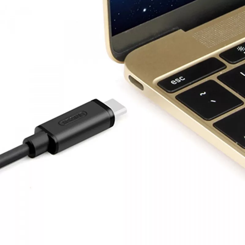 UNITEK Y-C474BK USB-kaapeli USB 3.2 Gen 1 (3.1 Gen 1) 1 m USB A USB C musta