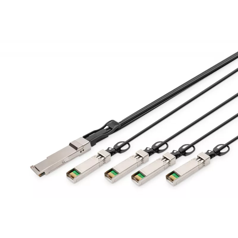 Digitus 40G QSFP+ 4x SFP+ Direct Attach -kaapeli 3m