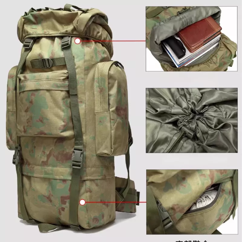 Reppu Extralink Tactical Military Camouflage 65L