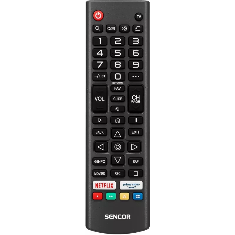 24 tuuman LED Smart Display -televisio SENCOR SLE 24S830MB — HD-resoluutio, energiatehokkuusluokka E