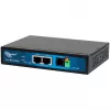 ALLNET ALL-MC116SPV-VDSL2 pisteestä pisteeseen VDSL2-vektorointisillamodeemi, 2x PoE IEEE 802.3at -porttia, hallitsematon, musta