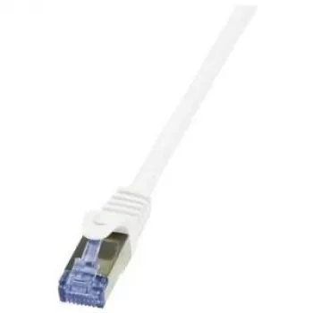 Verkkokaapeli LogiLink 2 m Cat.6A RJ-45 S/FTP valkoinen