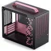 Jonsplus MATX Handle Case Z20 musta-pinkki – Mini/Micro/Flex-ATX-kotelo kantokahvalla