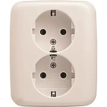 BUSCH JAEGER BJ 202 EUJ-214 202 EUJ-214 SCHUKO kaksoispistorasia