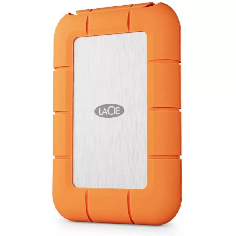 Ulkoinen SSD LaCie STND4000400 4 TB USB4 Gen 3x2 Thunderbolt USB Type-C, oranssi/ruostumaton teräs