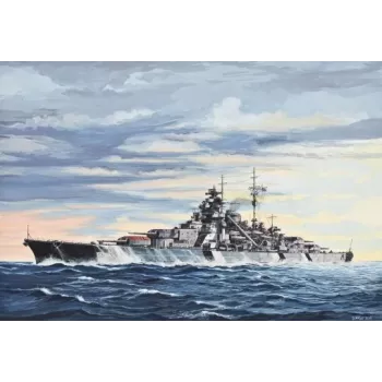 Sotalaivan pienoismallirakennussarja Revell Bismarck 1:700