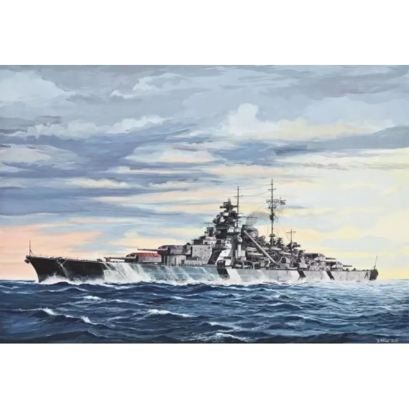 Sotalaivan pienoismallirakennussarja Revell Bismarck 1:700