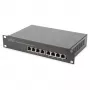 Kytkin DIGITUS 10 tuuman Gigabit Ethernet 8-porttinen hallitsematon - 8x Gigabit RJ45, rack-asennettava