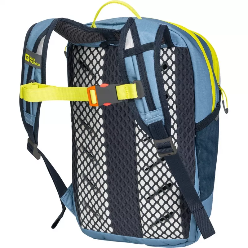 Jack Wolfskin Kids Moab Jam reppu – sininen/neonkeltaien, 12 L