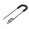 Savio TR-16 lähetin AUX-adapteri handsfree-toiminnolla, Bluetooth 5.3, Google Assistant/Siri