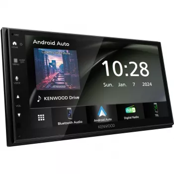 Kenwood Double-DIN monisoitin Android Auto, Apple CarPlay, DAB+ -virittimellä, liitäntä peruutuskameralle