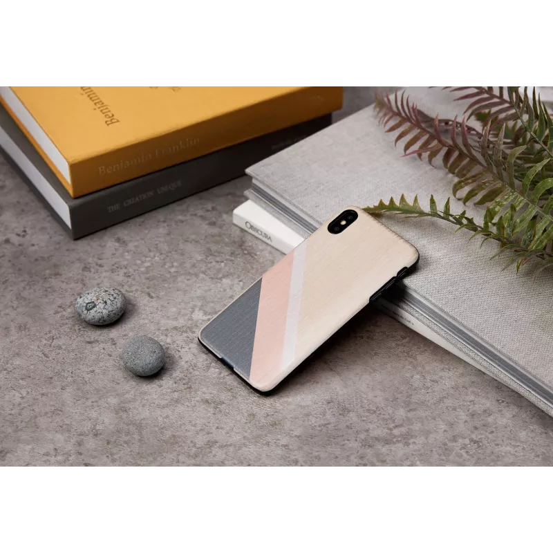 Älypuhelinkotelo man and wood iPhone XS Max – pinkki puku, musta
