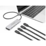 DeLOCK USB Type-C -keskitin 10 Gbps 4 porttia alumiini harmaa