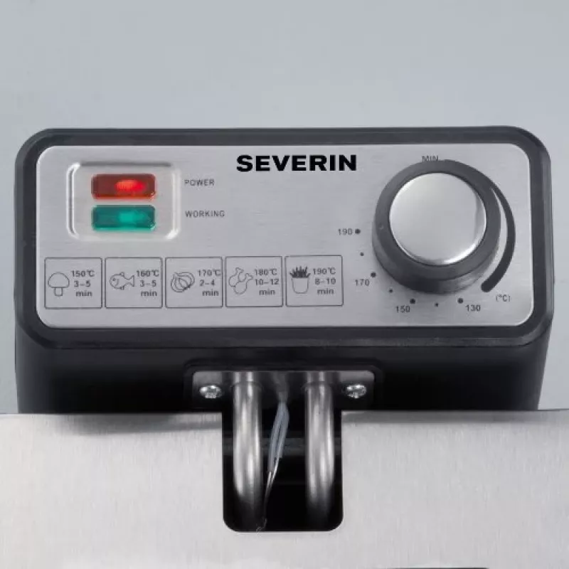 Friteerauskeitin Severin FR 2431 Single 3 L 2000 W ruostumaton teräs