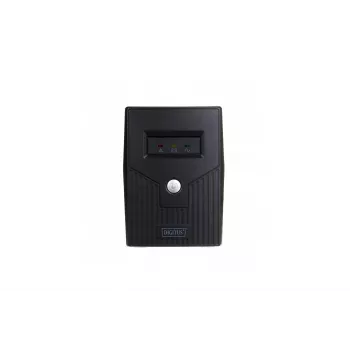 Keskeytymätön virransyöttö DIGITUS Line-Interactive DN-170064-B 800 VA (480 W), AVR, LCD, torni, 2 AC-lähtöä, tyyppi F