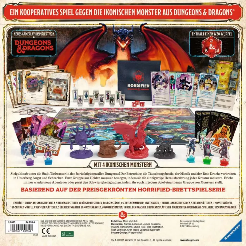 Horrified Dungeons & Dragons, lautapeli