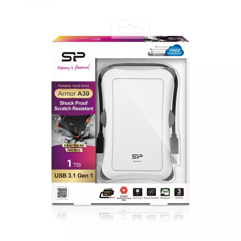 Ulkoinen HDD Silicon Power Armor A30 1TB USB 3.2 Gen 1, 2,5