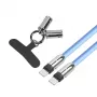 2in1 USB-C kaapeli 1m sininen
