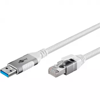 Ethernet-kaapeli USB-a 3.2 Gen1 pistoke > RJ-45 pistoke, LAN-sovitin