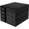 SilverStone SST-FS304-12G ulkoinen 3,5 tuuman kotelo, 4-Bay – musta
