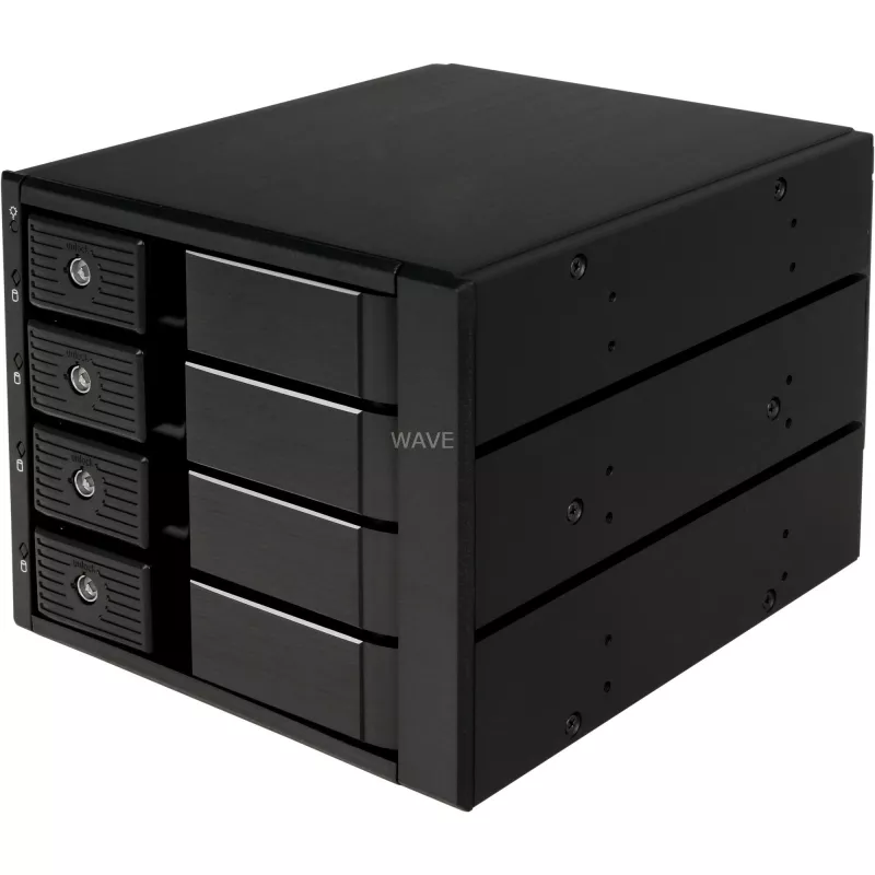 SilverStone SST-FS304-12G ulkoinen 3,5 tuuman kotelo, 4-Bay – musta