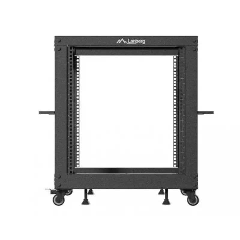 Rack-kotelo LANBERG Open Rack OR01-6112-B 12U 600x600 säädettävä musta