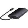 Satechi USB-C-moniporttisovitin ST-P8KED — 6 liitäntää, tukee 8K-resoluutiota