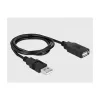 Sarjakaapeli DeLOCK 66286 USB Type-A DB-9 musta 0,8 m