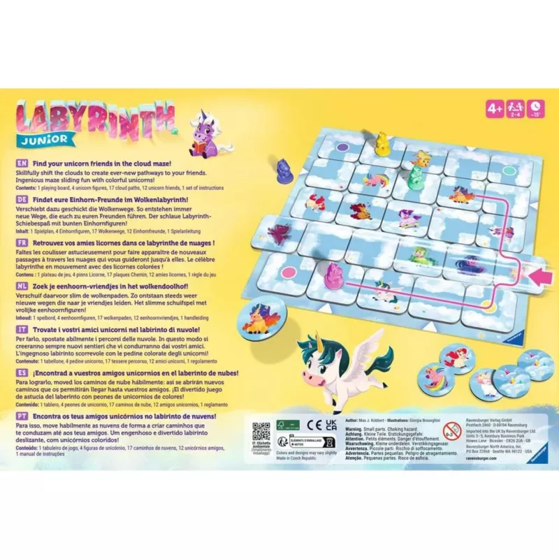 Lautapeli Ravensburger 23046 — perheystävällinen asettelupeli, 15 min peliaika, 4-vuotiaasta