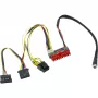Inter-Tech 88882193 - ATX (20-pin) - SATA 15-pin + Molex (4-pin) - suora - suora - monivärinen - 35 mm (88882193)