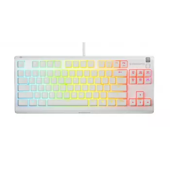 Näppäimistö SteelSeries Apex 3 TKL US, valkoinen