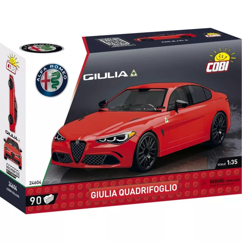 Rakennussarja COBI Giulia Quadrifoglio 90 osaa 6 vuodesta alkaen