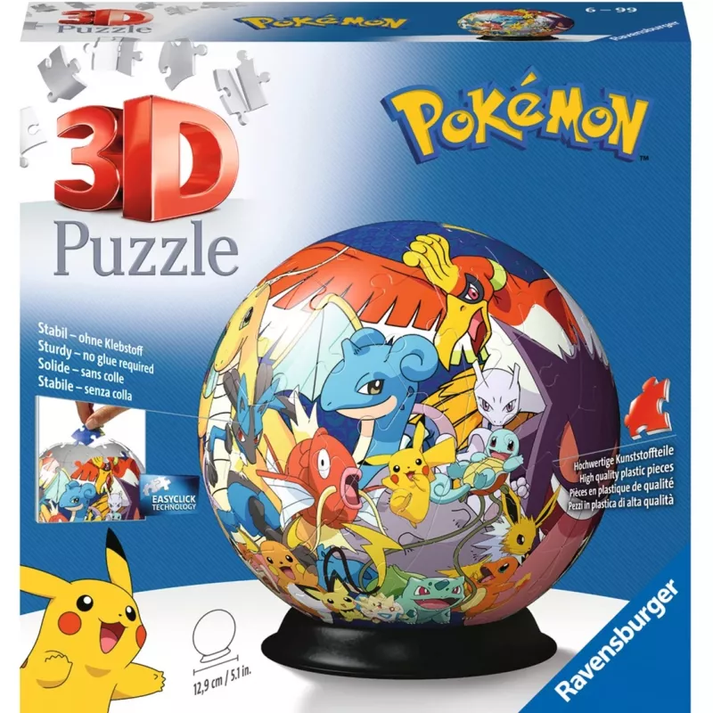 Ravensburger Pokémon 3D-palapeli 72 kpl sarjakuvat