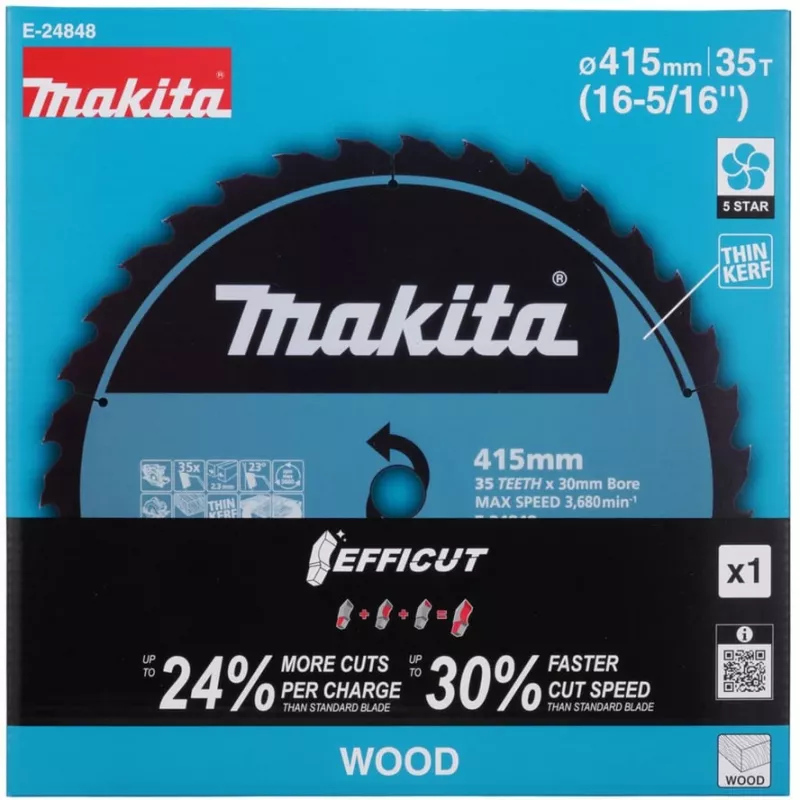Makita E-24848 EFFICUT-sahanterä akkukäsipyörösahalle HS013G, leikkausleveys 2,30 (E-24848)
