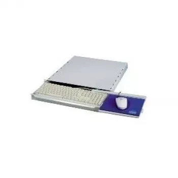 APRA apraNET - telineeseen asennettava näppäimistöalusta - vaaleanharmaa, RAL 7035 - 1U - 48,3 cm (19