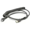 Honeywell USB-kaapeli, spiraalikaapeli, pituus: 2,9 m, väri: musta, Voyager/Fusion/Focus (53-53235-N-3)