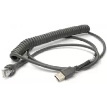 Honeywell USB-kaapeli, spiraalikaapeli, pituus: 2,9 m, väri: musta, Voyager/Fusion/Focus (53-53235-N-3)