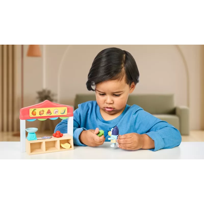 Leikkihahmosetti TMTOYS Mini Bluey ruokakauppa BLU17555 – minihahmosetti leikkihetkiin