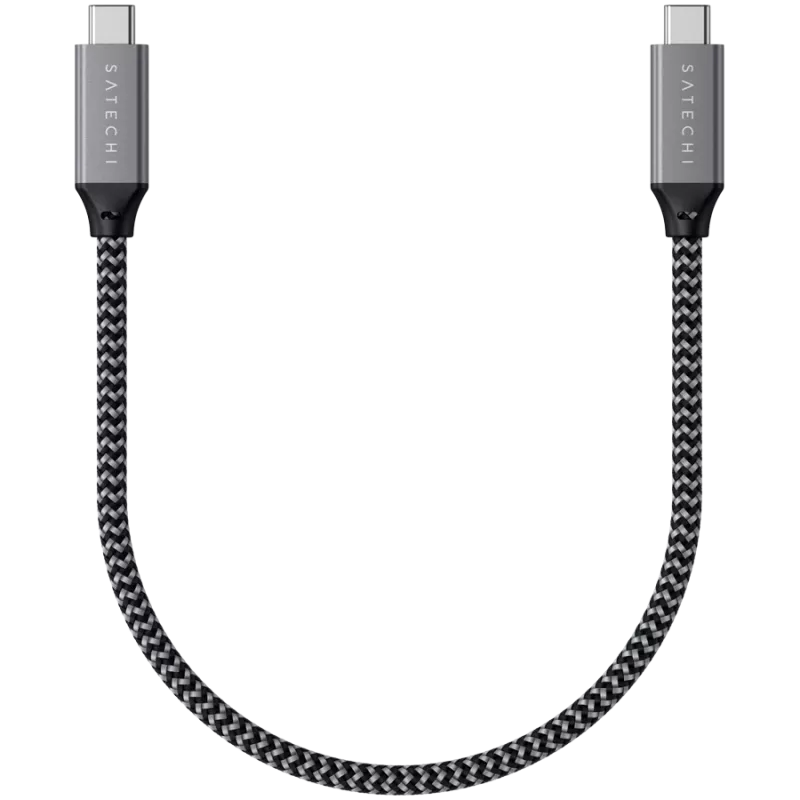 USB-kaapeli Satechi ST-U4C25M USB4 Gen 3x2 0,25 m musta harmaa