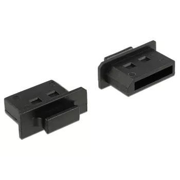 Naarasliittimen suojatulppa DeLOCK 64025 DisplayPort, musta